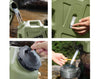 12L Water Storage Tank Camping Fishing Jerry Can Container S922-GRN 