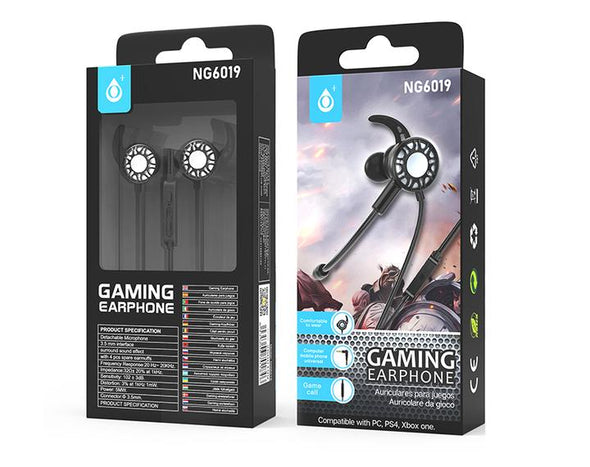 Gaming earphones with mic NG6019 Black