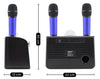 ANDOWL Bluetooth Speaker Twin Wireless Mics Blue Q-YX899-BLU 