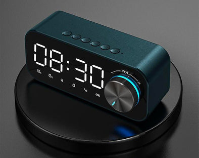 Digital Display Clock Radio Bluetooth Speaker Dual Alarm Rechargeable Battery S923 