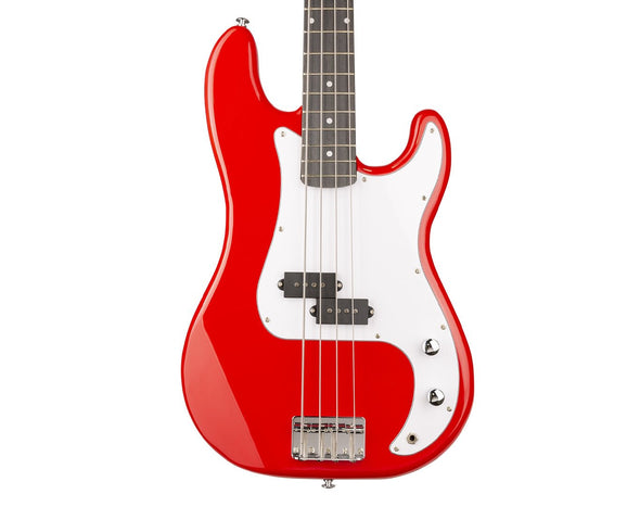 Freedom 4 String Electric Bass Guitar Red PB-MRD 