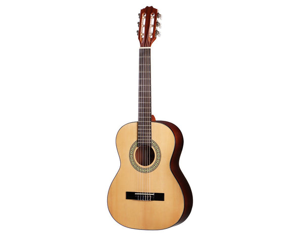 DENVER 3/4 Left Handed Classical Acoustic Guitar Natural DC34N-L-NAT 