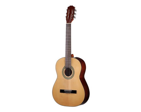 DENVER Full Size Left Handed Classical Acoustic Guitar Natural DC44NAT-L 