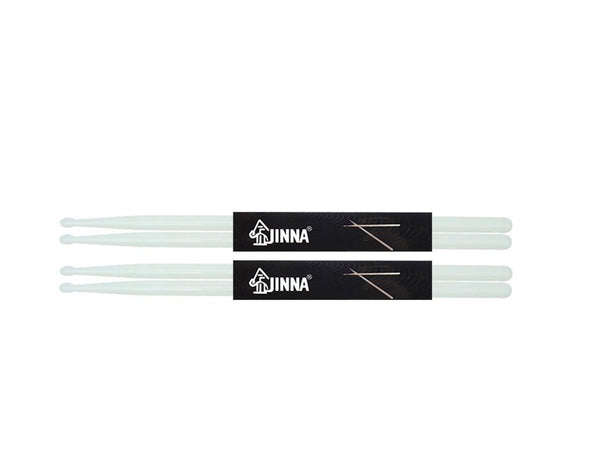 Two Pairs Drumsticks 5A Plastic Glow In The Dark Electronic Drums DS4-GLOW GhostWhite