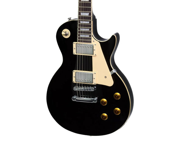 Freedom Full Size Electric Guitar LP Style Black EL206-BK 