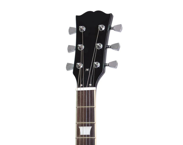 Freedom Full Size Electric Guitar LP Style Black EL206-BK 