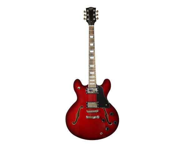 Freedom Full Size Electric Guitar ES Style Cherry Red EL200-CH 