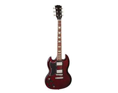 Freedom Full Size Electric Guitar SG Style Cherry Left Handed EL205-LEFT-SG-CH 