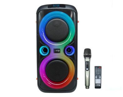 Precision Audio 400W Portable Karaoke Speaker Wireless Microphone LG620 