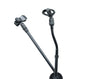 Dual Microphone Stand Flexible Gooseneck Adjustable Height Boom Arm MS-108 