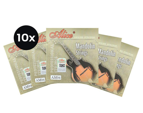 ALICE 10 Pack Mandolin Strings AM04-10PK 