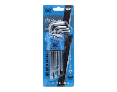 9 Piece Allen Key Set Tools Home DIY S772 