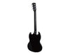 Freedom Full Size Electric Guitar SG Style Black EL205-SG-BK 