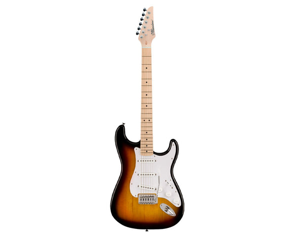 Freedom 6 String Electric Guitar Sunburst 3m Cable Tremolo Arm ST-SB 