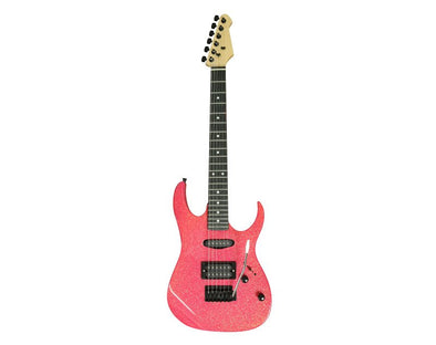 36" Kids Electric Guitar 6 String Mahogany Student Pink STMINI-PINK 
