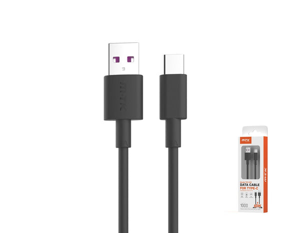 Moveteck 60W Type-C to USB2.0 Data Cable 1m 5a White Black TB1225 Black