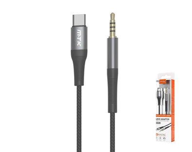 Moveteck Type-C to 3.5mm Jack Audio Adaptor Aluminium 15cm TB1287 