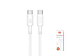 Moveteck 60W Type-C to Type-C Data Cable 2m 20V 3a Black White TB1323 White