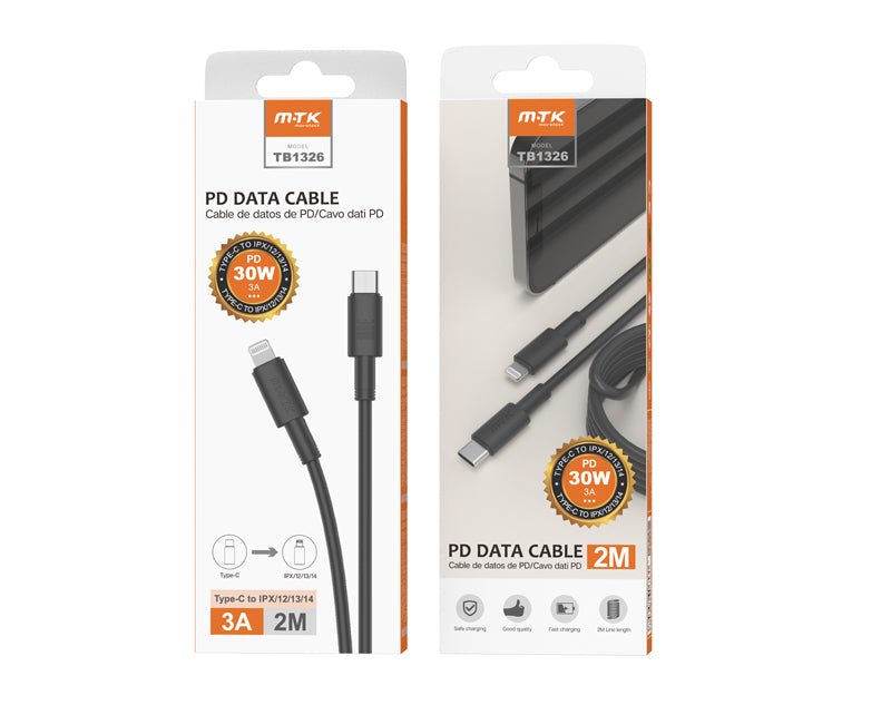 Moveteck Type-C to Lightning Cable Fast Charging Data Cable IP8 X 12 1 –  Precision Audio Wholesale