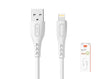 Moveteck 1m Lightning Data Cable 5V 3.4a IPX / 12 / 13 / 14 USB2.0 TB1336 White