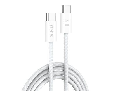 Moveteck Type-C Data  60W Charge Cable TB1534-WHT 