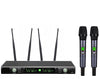 Precision Audio Professional Twin Channel Wireless Microphone UHF Digital Display TM-PRO200 