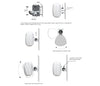 Bluetooth Amplifier + 12x6.5" Outdoor Wall Speakers Cafe 176C+6xWTP660WHT