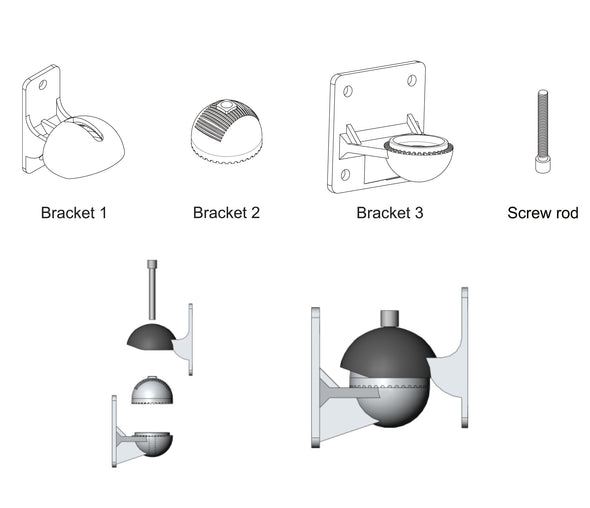 Bluetooth Amplifier + 12x6.5" Outdoor Wall Speakers Cafe 176C+6xWTP660WHT